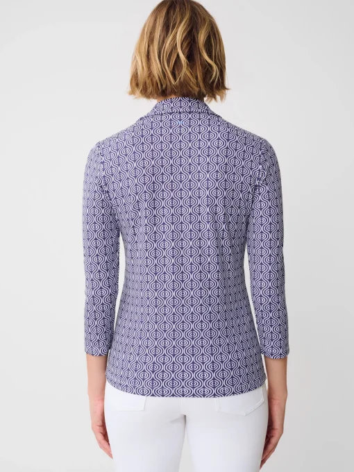 Aida 3/4 Sleeve Top in Riptide