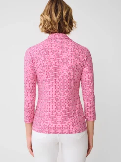 Aida 3/4 Sleeve Top in Riptide