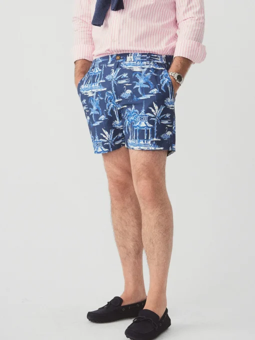 Bay 5" Beach Shorts in Persian Pergola