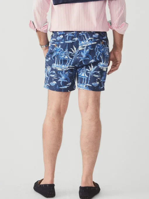 Bay 5" Beach Shorts in Persian Pergola