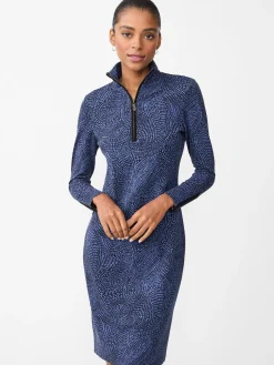 Bedford Dress in Ink Dot