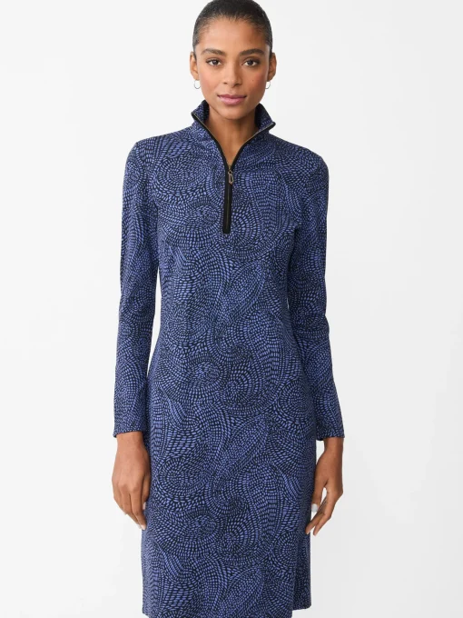 Bedford Dress in Ink Dot