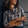 Betty Shirt in Abstract Curves