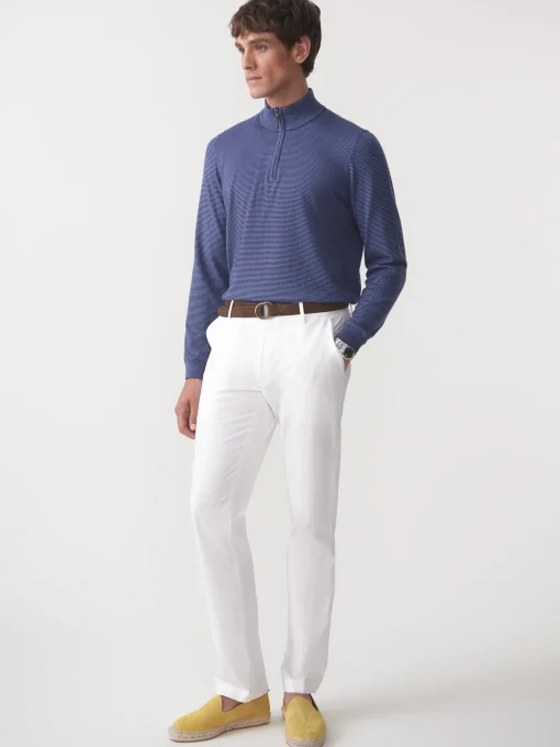 Brookhaven 1/4 Zip Sweater in Stripe