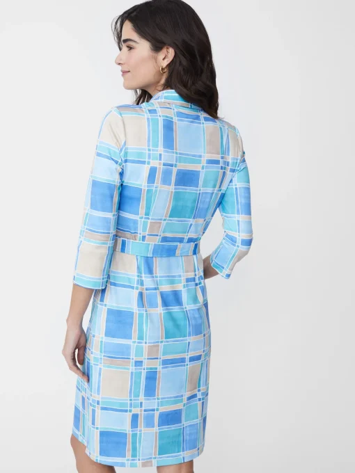 Brynn Dress in Paintbrush Plaid