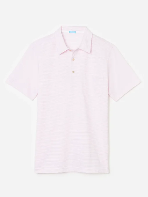 Callahan Cotton Polo in Stripe