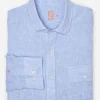 Christos Classic Fit Linen Shirt