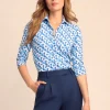 Cornelia 3/4 Sleeve Shirt in Mini Dream Weaver
