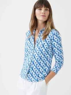 Cornelia 3/4 Sleeve Shirt in Mini Dream Weaver