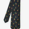 Cotton Silk Tie in Pineapple