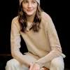Dina Cashmere Turtleneck in Color Block