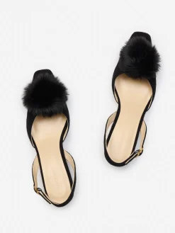 Dita Suede Slingback Heels