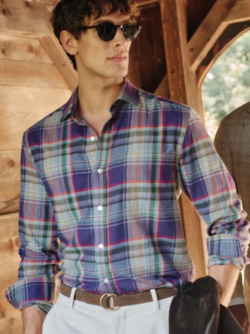 Dobson Classic Fit Flannel Shirt in Plaid