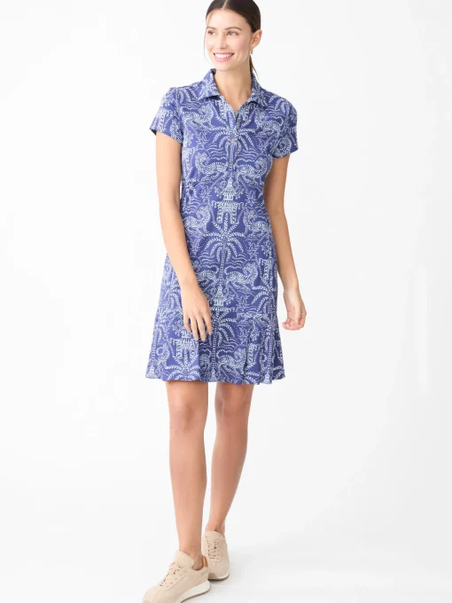 Dorte Dress in Tiger Damask