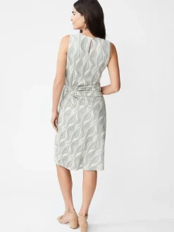 Elora Sleeveless Faux Suede Dress in Retro Sway