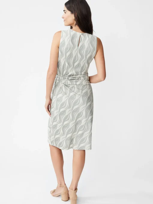 Elora Sleeveless Faux Suede Dress in Retro Sway