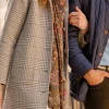 Frade Reversible Wool Coat in Glen Plaid