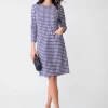 Georgiana Dress in Mini Paris Houndstooth