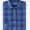 Gramercy Classic Fit Linen Shirt in Plaid
