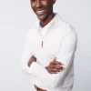 Justin 1/4 Zip Sweater in Stripe