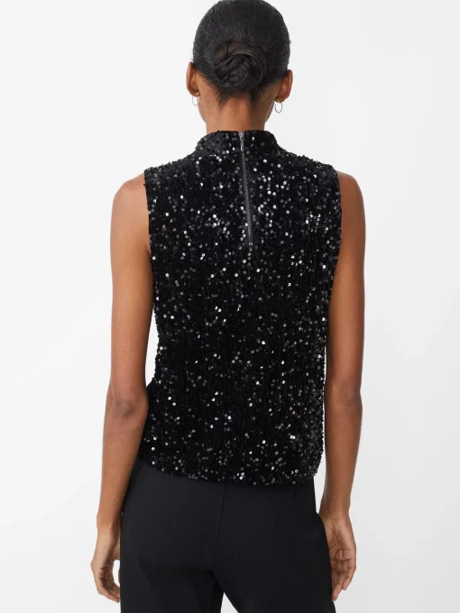 Leeza Sleeveless Sequin Top