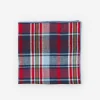 Linen Pocket Square in Plaid