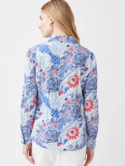 Lois Shirt in Batik Botanica