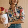 Lois Shirt in Paper Garden Geo