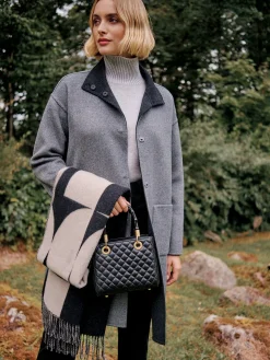 Lyons Reversible Wool Coat