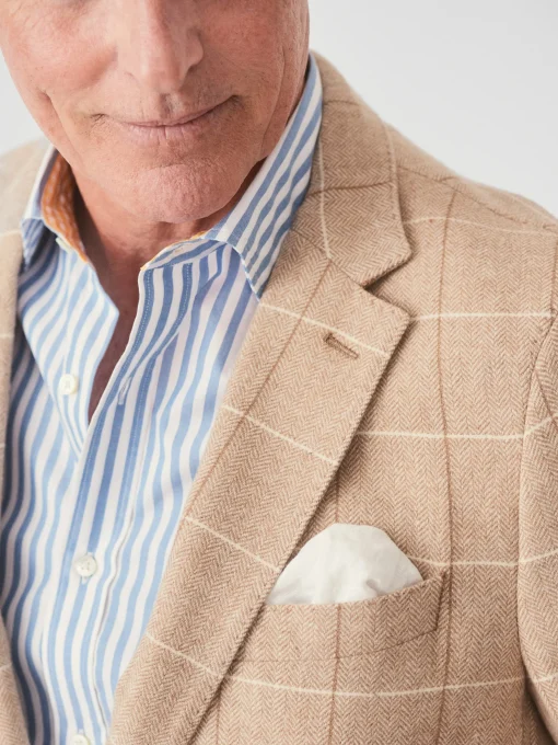 McCown Wool Sport Coat in Herringbone