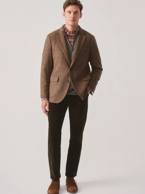 McCown Wool Sport Coat in Herringbone