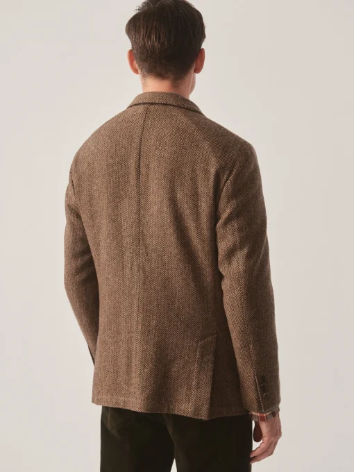McCown Wool Sport Coat in Herringbone
