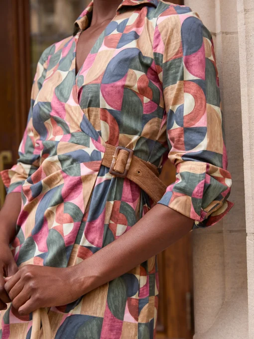 Mercer Dress in Geometric Harmony