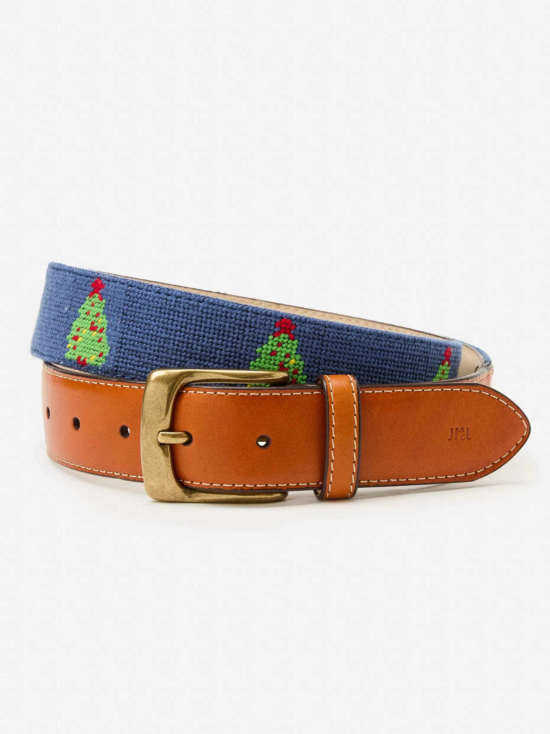 Needlepoint Belt in Christmas Tree