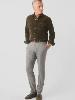 Oxford Pants in Pinstripe
