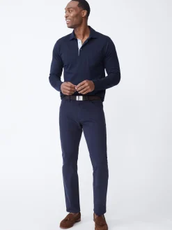 Parker 5-Pocket Straight Pants in Stretch Cotton Sateen