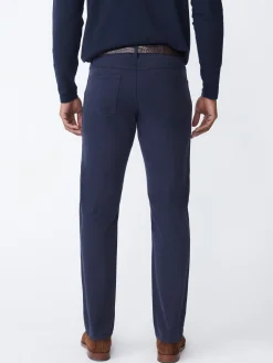 Parker 5-Pocket Straight Pants in Stretch Cotton Sateen