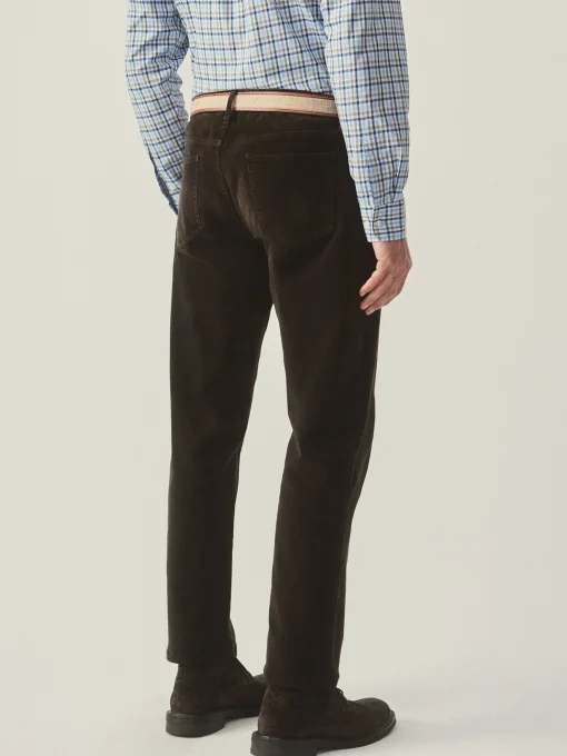 Parker 5-Pocket Straight Pants in Italian Stretch Cord