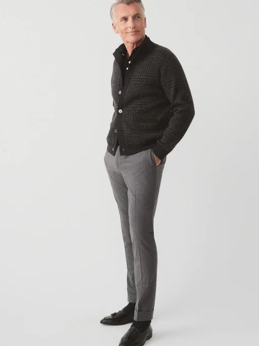 Prince of Wales Cardigan in Plaid