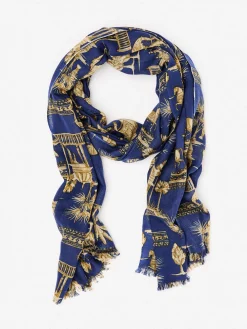 Reed Scarf in Desert Toile