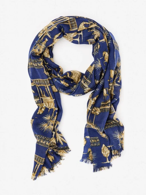 Reed Scarf in Desert Toile