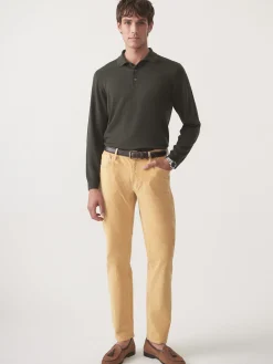 Savona Merino Wool u0026 Silk Polo Sweater