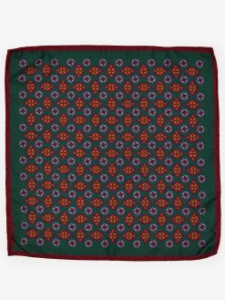 Silk Pocket Square in Foulard