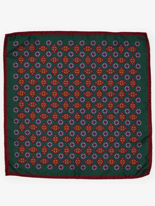 Silk Pocket Square in Foulard