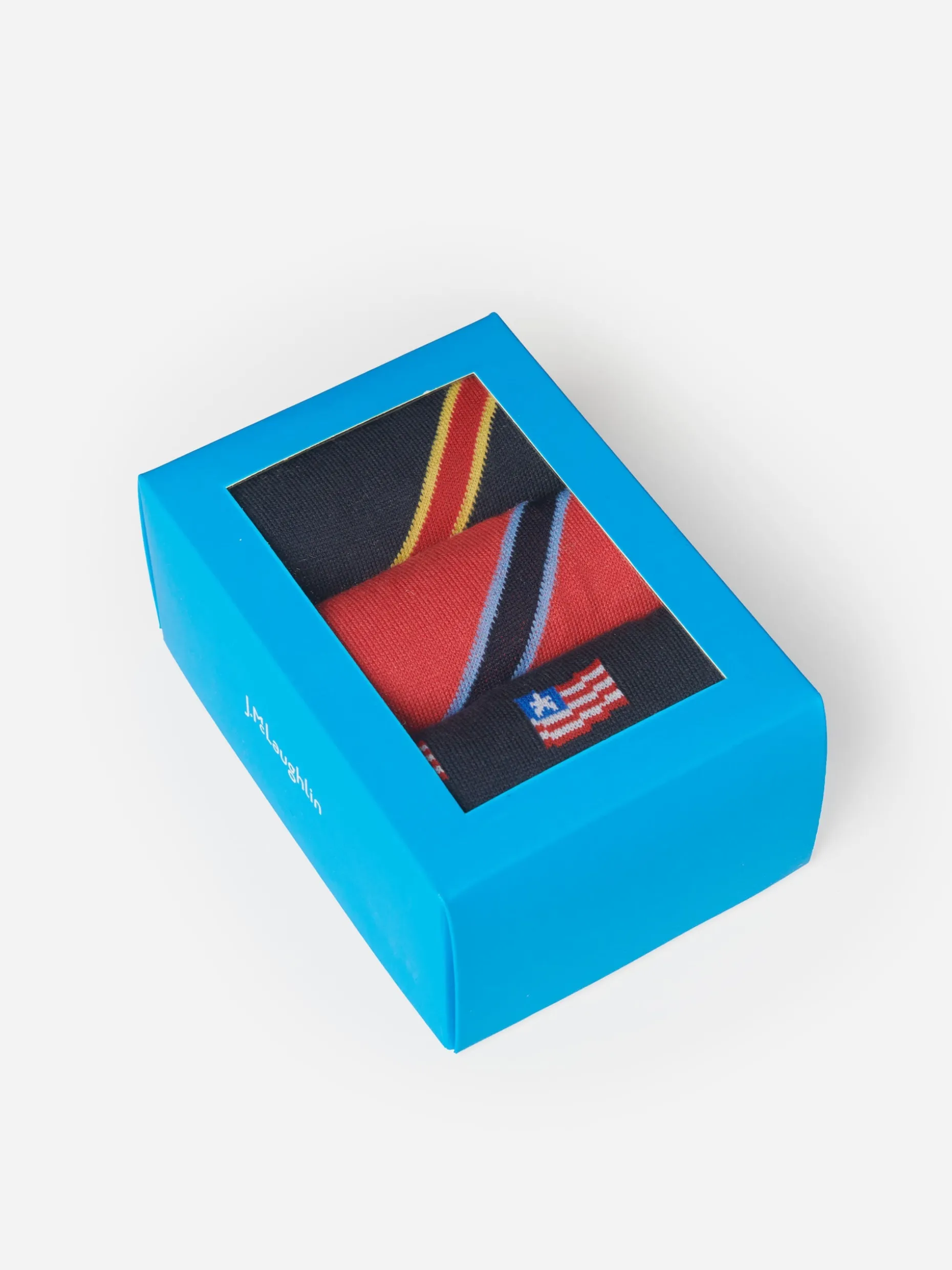 Sock Box Set Of 3 in American Flag