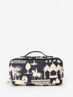 Stash Cosmetic Bag in Mini Desert Toile