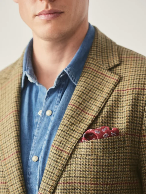 Suffolk Wool Sport Coat in Plaid