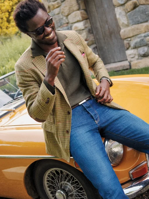 Suffolk Wool Sport Coat in Plaid