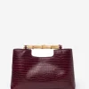 Sumpter Leather Clutch in Croc