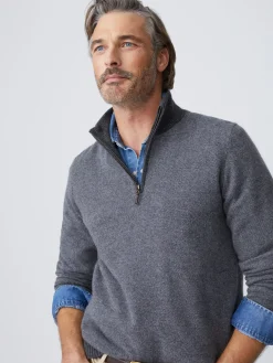 Tate Cashmere Sweater in Birdseye